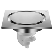 Submarine 2327 copper invisible floor drain cover core bathroom sewer deodorizer washing machine shower room large displacement