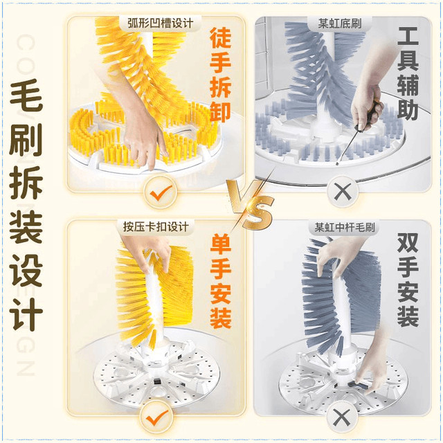 Lanswe Langsha Shoe Washing Machine for Home Use, Lazy Person's Shoe Washing Machine, Small Automatic Shoe Washer, Shoe Brushing Machine, Magic Tool