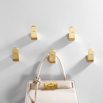 German High Gauge Brass Hook Cloak Hook Single Hook Golden Decorated Hanging Nail Bedroom Gnau Rear Wall Hook