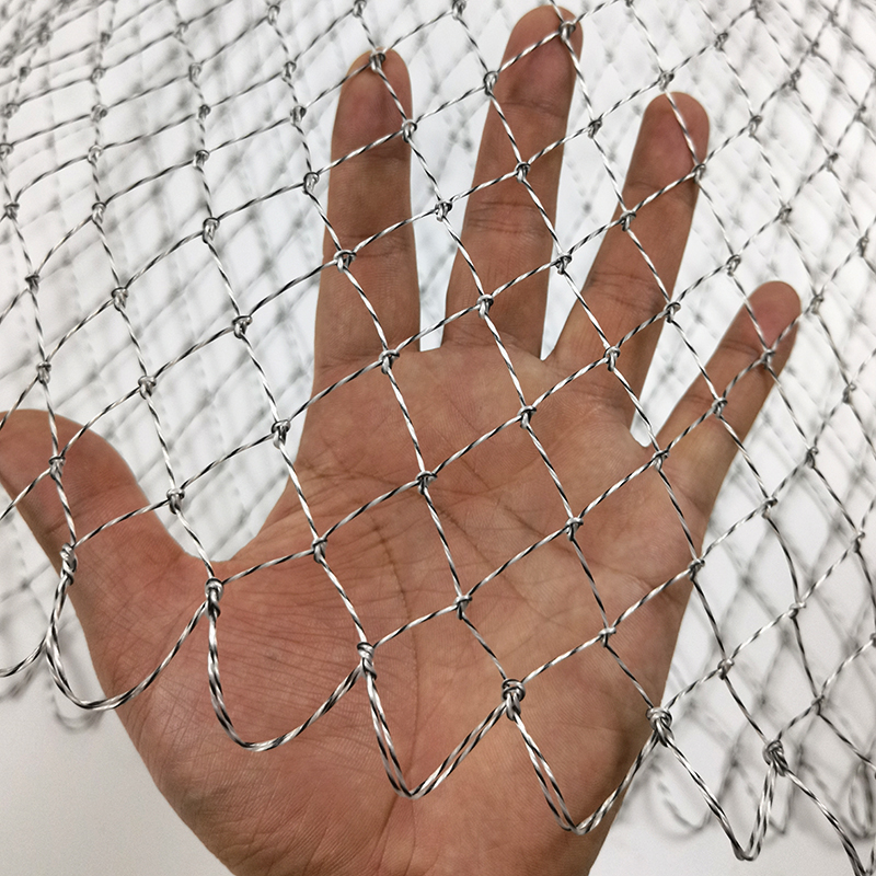 Dali-hor net pocket folding stainless steel solid net ray grip fish net grab net