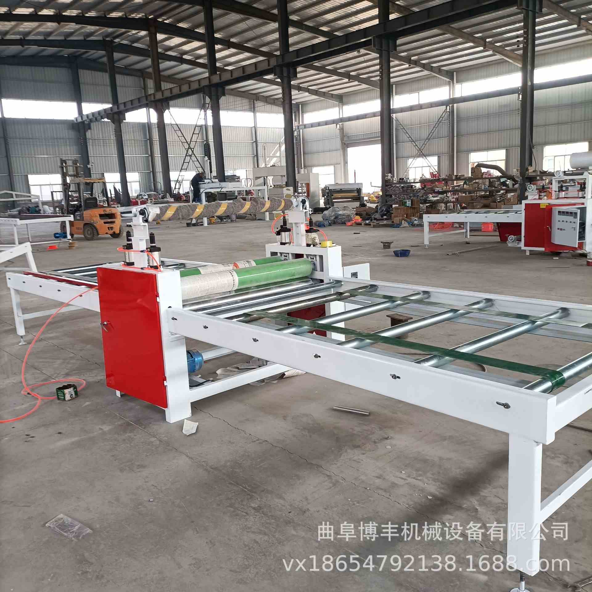 Roller heating melting fiber film adhesive machine oven preheated bamboo-wood-dimensional large plate flat-coated machine-type glue furniture veneered machine-Taobao