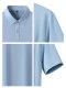 Yalu Short-Sleeved Polo Shirt for Men, Summer 25 New Style, Ice Silk Cool Feeling, Casual Loose T-Shirt, 7A Antibacterial Lapel Top