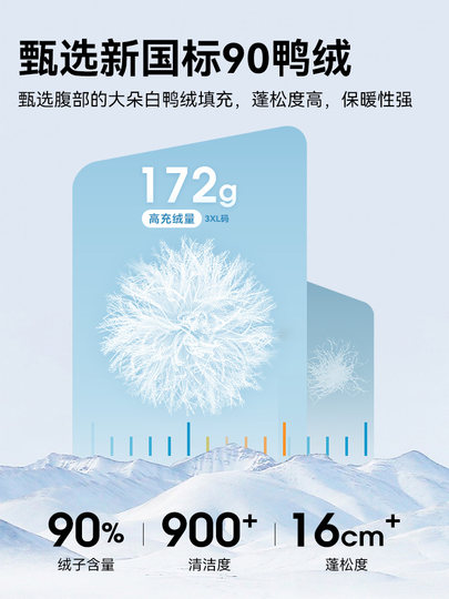 雅鹿时尚中长款连帽羽绒服男2025冬季新款工装大口袋防风保暖外套