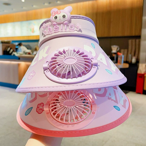 Sanrio, детский вентилятор, солнцезащитная шляпа подходит для мужчин и женщин, летняя шапка на солнечной энергии