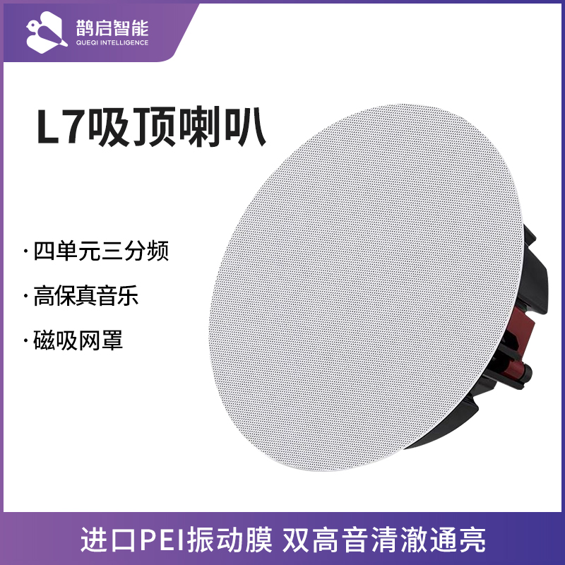 Magpie EnlightSmart Home Background Music Host System Set Resistance Suction Top Horn L7 Narrow Side Ceiling Sound System-Taobao