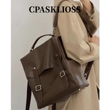 Универсальный кожаный рюкзак растительного дубления для поездок на работу, универсальный британский студенческий стиль, рюкзак из натуральной кожи, большой вместимости, дорожный компьютерный рюкзак для отдыха, рюкзак