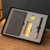 Gengdu 4-часовой набор [Purple Sandalwood Pen + Notebbook + закладка + Book Buckle] Подарочная коробка бесплатно пользовательская гравировка