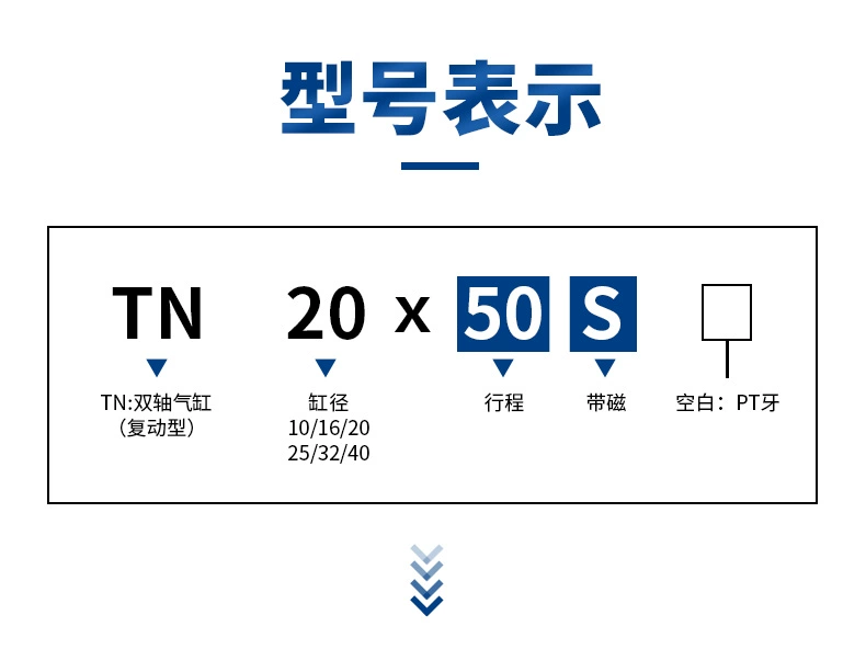 tính toán xi lanh thủy lực TN xi lanh hai thanh trục kép khí nén nhỏ TDA10/16/20/25/32/40-50X60X70X80X100-S xilanh thủy lực 15 tấn xilanh thủy lực 1 chiều