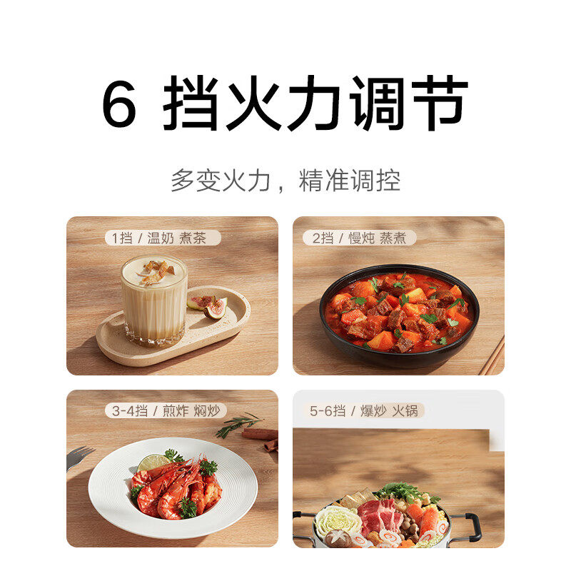 Xiaomi Mijia Induction Cooker N1 Household 2100W High-Power Stir-Fry Multifunctional Round Knob Induction Cooker Set