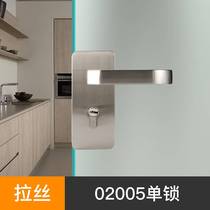 Office glass door handle lock partition sliding door lock double door opening glass door lock frameless door lock with handle