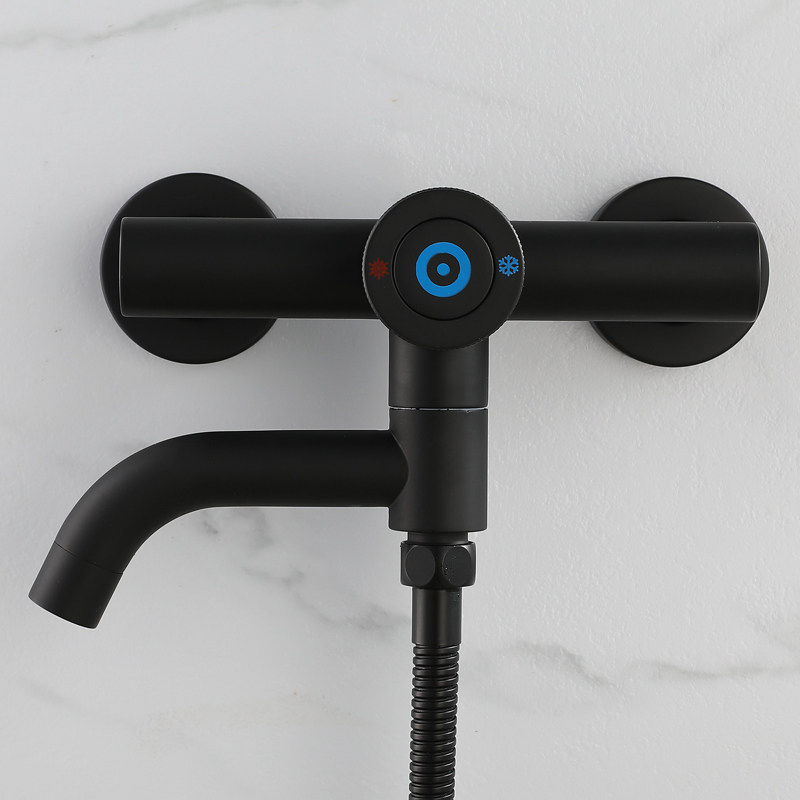 Shower Shower Kit Black Home Set Warm Hot And Hot Tub Tap Shower shower Shower Nozzle Bathroom