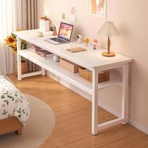 Desk home girls bedroom long table simple rental house long table against the wall workbench balcony narrow computer table