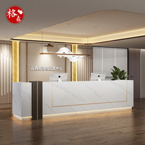 Cashiers Desk Counter Brief Modern Marble Front Desk Reception Desk High-end Atmospheric Hotel Sales COMPANY BAR TERRACE