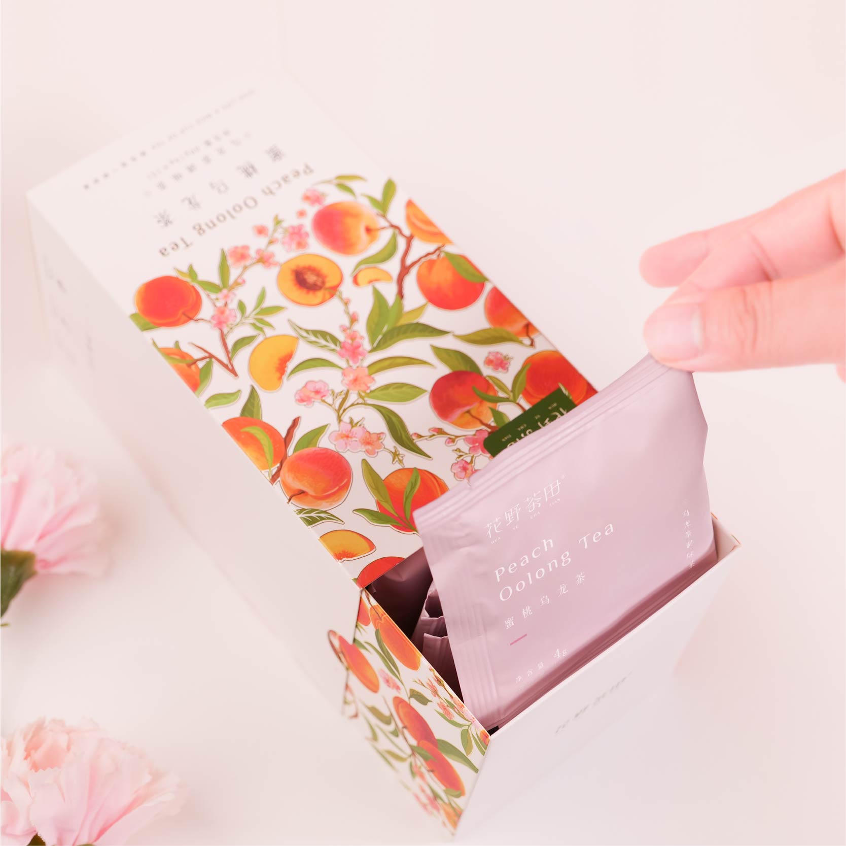 【花野茶田】蜜桃白桃乌龙茶7包装