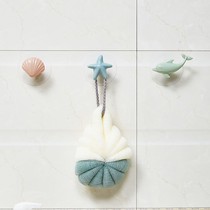 Nordic Wind Creativity Hook-free Punch-Free Punch-Free Powerful Sticky Hook Towel Kitchen Bathroom Door Rear Clothing Glass