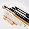 White High-End Light Luxury Modern Minimalist Cabinet Door Long Handle Wardrobe Drawer Cabinet Kitchen Cabinet Hardware Accessories Small Handle