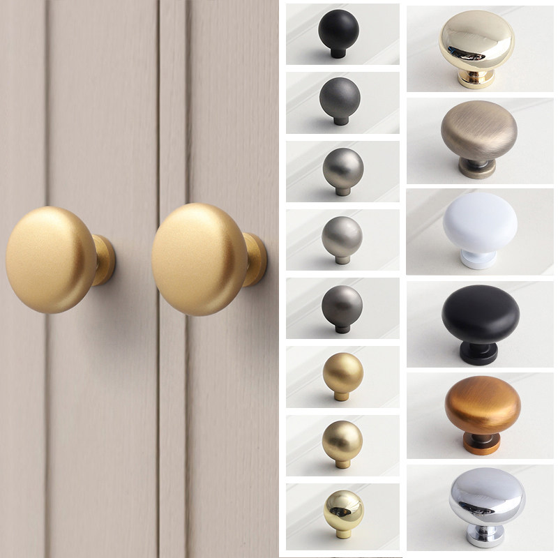 Modern Minimalist Gold Single-Hole Handle for Drawers, Bedside Tables, Tv Cabinets, Wardrobes, Cabinet Doors, Round Handles for Cabinets