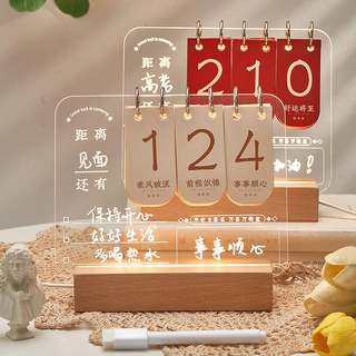 Countdown Calendar Acrylic Customized Creative Ins Style 2022 Desktop Calendar Customized Noteboard Ornaments