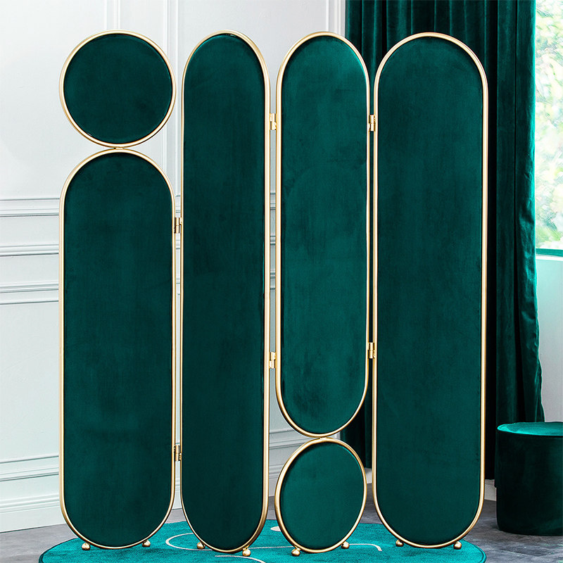 Trendy Screen Partition in Minimalist Modern Nordic Style, Foldable and Movable Fabric Divider for Bedroom Decoration, Suitable for Home Use