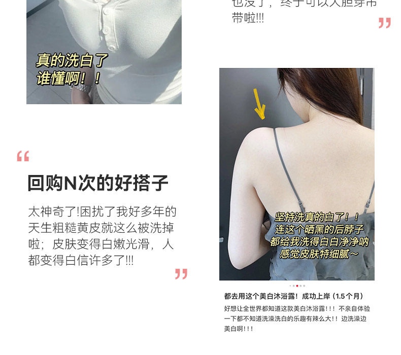 【中国直邮】 VHE 祛痘美白沐浴露 全身焕亮保湿水润持久留香乳液洗护男女 400g