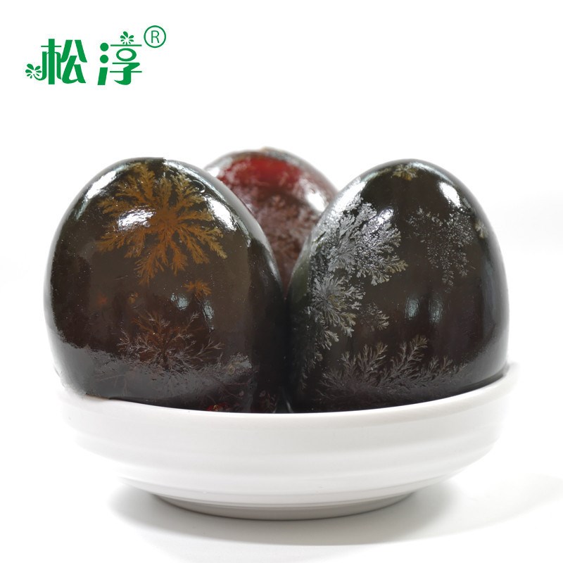 Song Chun Song Chun Song Hua egg 70-80 grams 10 extra large preserved eggs lead-free process solid loose-hearted preserved eggs