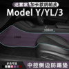 Tesla Mist Purple Extended Center Control Side Anti-Kick Pad