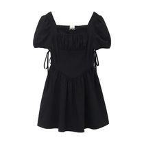 Wind Heavy Industry Qualifies Liandress Illustrator WAHJUIS SuperA Body Folds strap Fried Street Heben Wind Little Black Dress