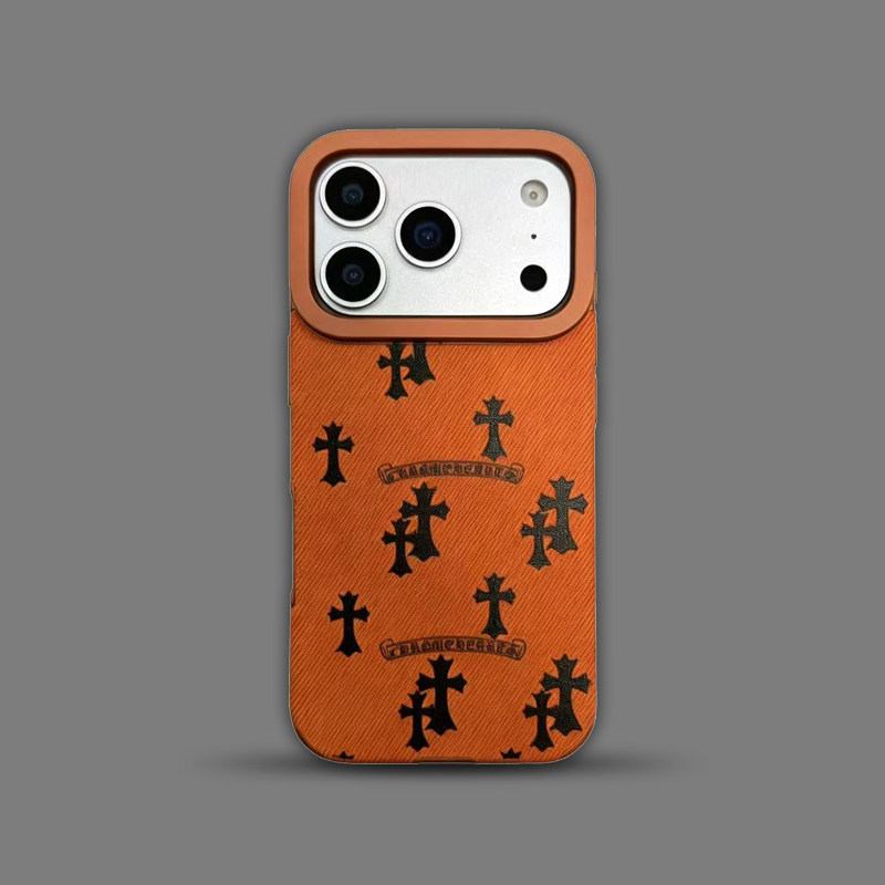 Chrome Hearts Cross Pattern iPhone Case