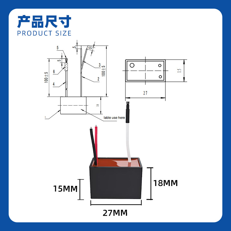 Zectron High Concentration Negative Ion Generator Fridge Freezer Special Preservation Germicidal Dispel Taste accessories TFB-Y38-Taobao