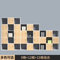 Storage cabinet bookcase cell bookshelf shelf floor locker square lattice cabinet free combination 42xazd
