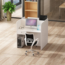 Customer service desk sales staff card seat electric sales small card seat single screen partition soundproof table customization