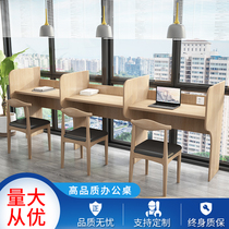 Self-study room closed study tables and chairs university entrance examination grid shared immersive partition tutoring net red balcony table
