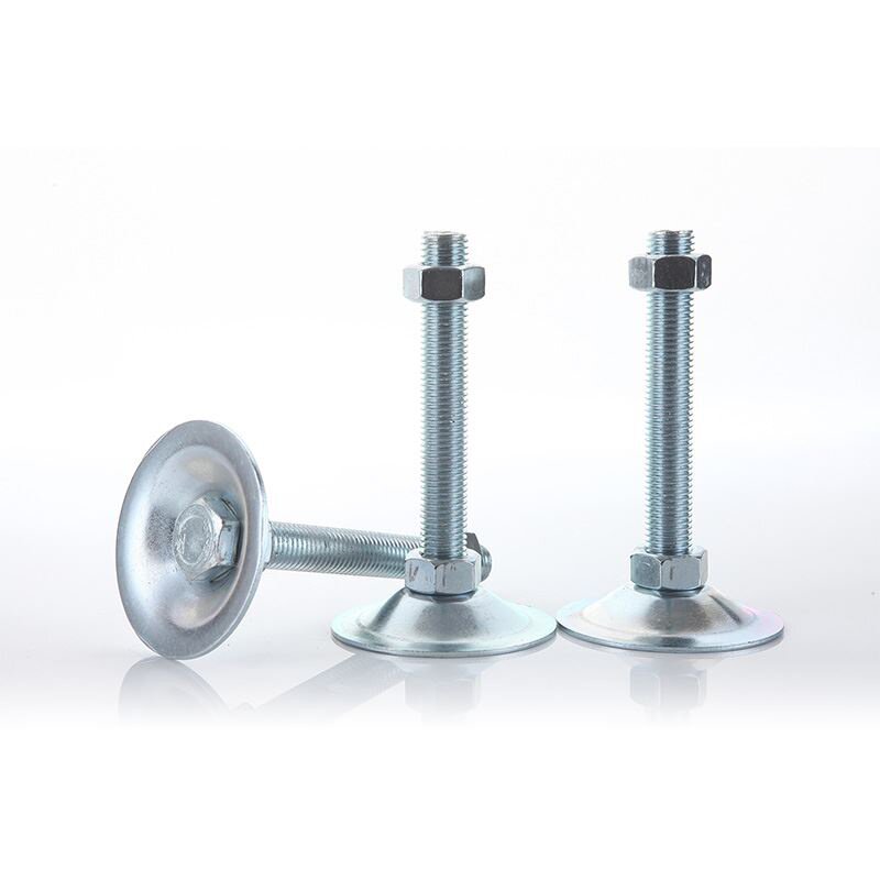 In Stock 100 Horn Flat Bottom Equipment Adjustable Foot Cup Machine Support Foot Anchor Screw Automation Equipment Foot