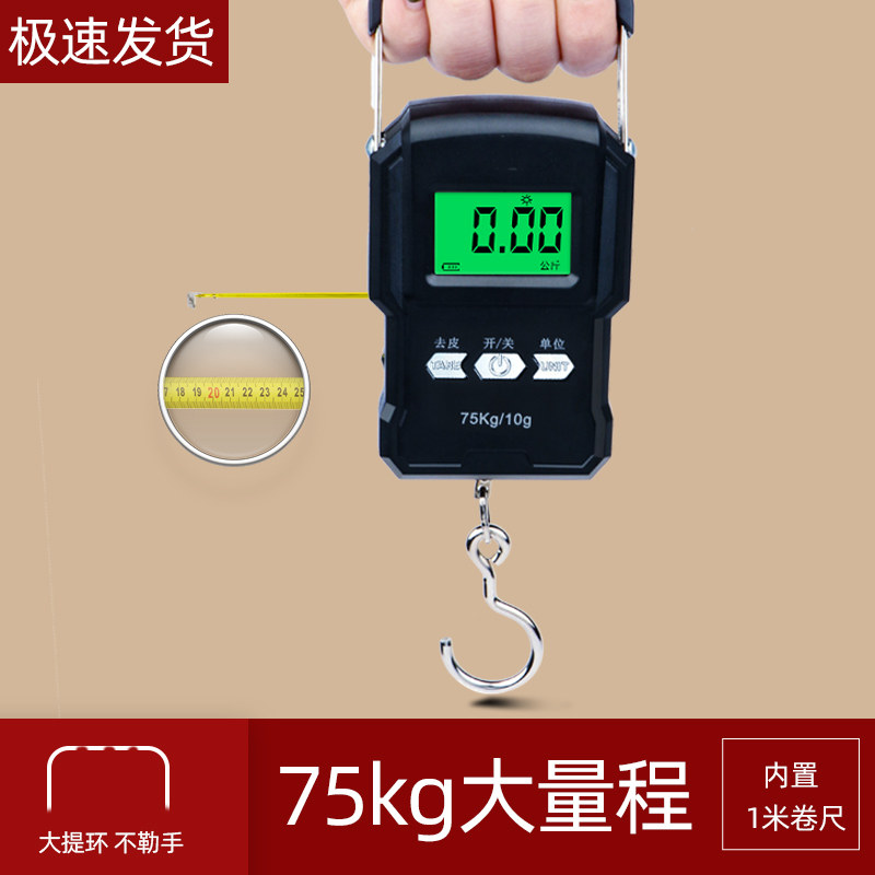Home hand electronic scale high precision spring scales pegged pull lamps express luggage scale called fish apple