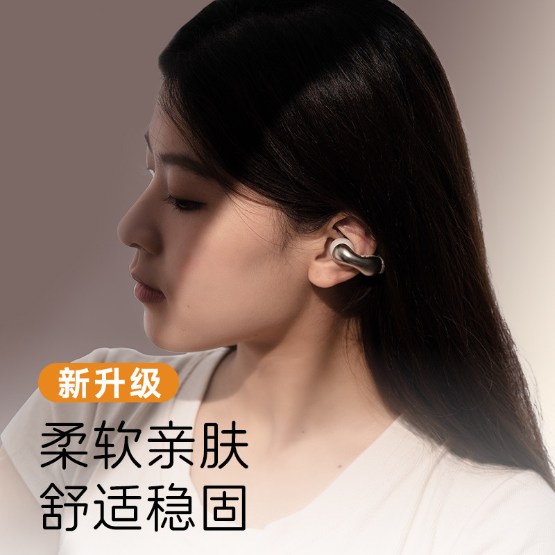 Bluetooth Earphones, Open-Ear Clip-On Type, 2025 New Model, Ultra-Long Battery Life, Large Battery, Comfortable to Wear for Long Periods, Specially Designed for Sports and Running