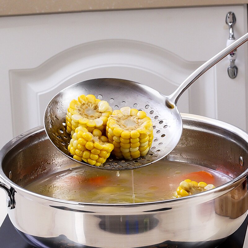 304 stainless steel colander filter thick large mixed noodles cold shrimp dumplings household colander fried filter screen