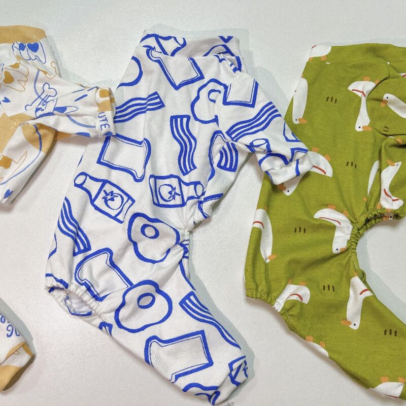Pet Baby Grade Pure Cotton Four-Legged Clothing Small Size Dogs Medium Dog Large Dog Home Clothing All Year Round Dog Jumpsuit