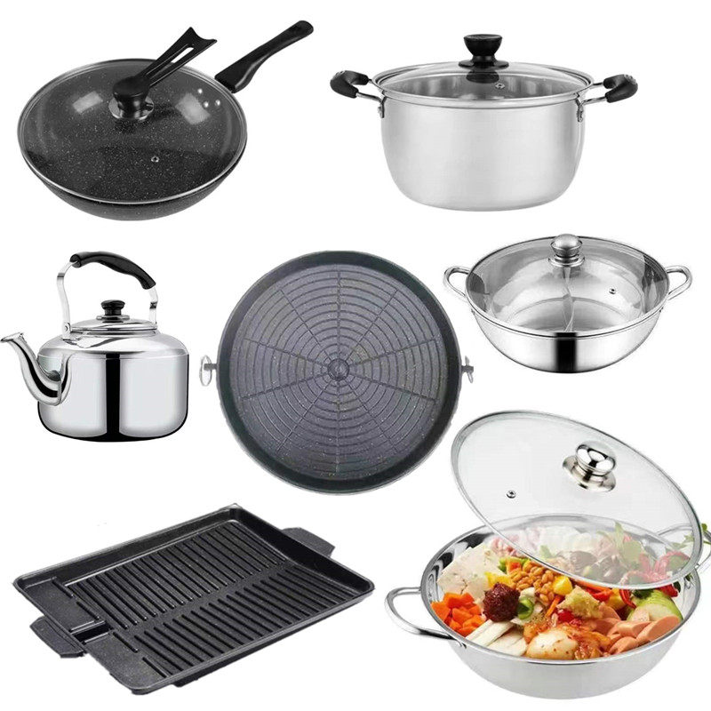 Outdoor mountaineering camping travel supplies camping picnic equipment stove utensils tableware picnic barbecue supplies set pot cooking utensils