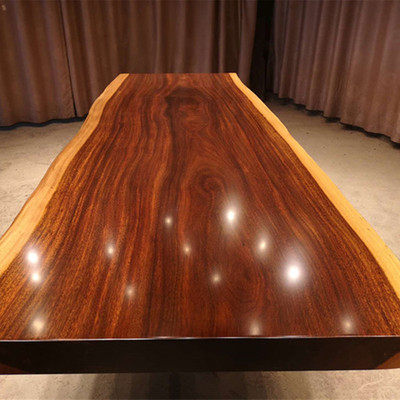 Size: 300*108*10 Okan solid wood large board log pineapple lattice green heart sandalwood tea table tea table tea board clearance