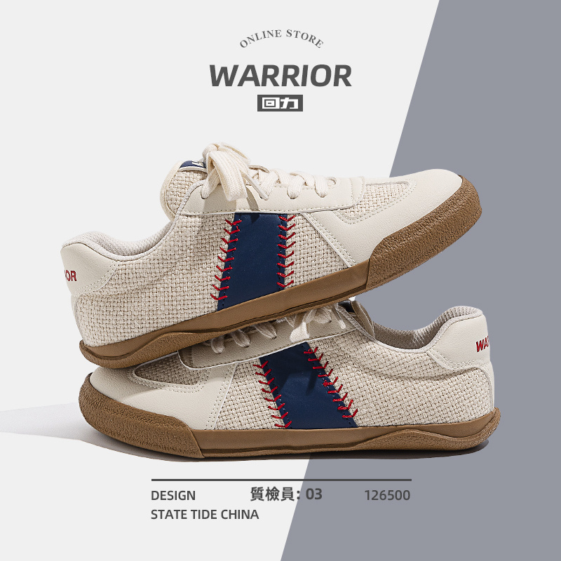 Pull-Back Baseball-Style Training Shoes for Men, Spring 2026 Popular White Shoes, Trendy American Casual Couple Sneakers