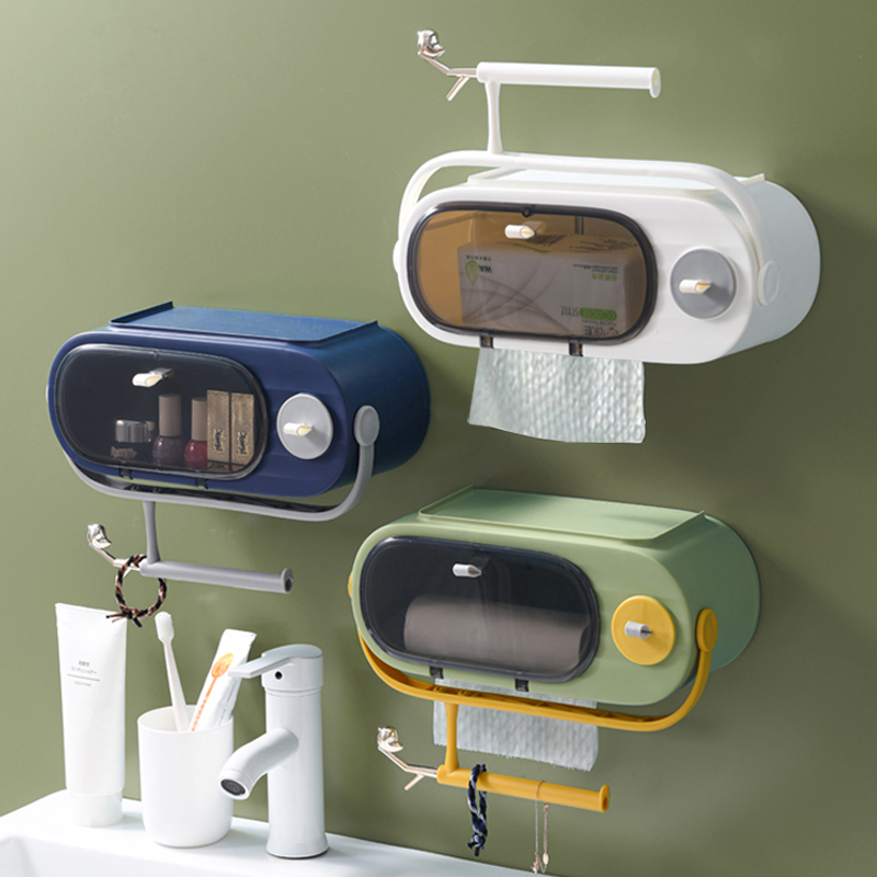 Wash the face towel wall mounted type free punch-free disposable cleaning towel covering layer cosmetic towel
