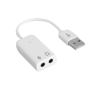 辛桔魔 耳机音箱转接线USB转3.5mm音频线台式主机笔记本电脑USB转换3.5mm母aux音响发烧hifi接口7.1免驱动