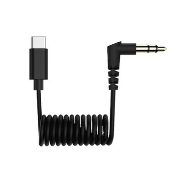 Moma larkm1 wireless lavalier microphone accessory mammoth lark150 ເຫມາະສໍາລັບ huawei apple iphone15 ເຖິງ 3.5mm ສາມລະດັບ round hole adapter ສາຍ spring adapter type-c