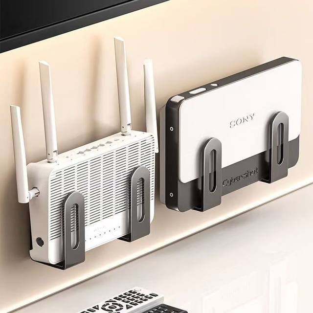 New router placement rack without punching optical cat wifi set-top box storage rack wall-mounted storage bracket