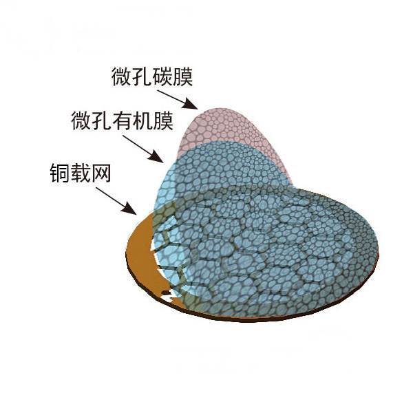 TEM高分辨透射电镜200 230 300 400目超薄微栅碳膜带膜铜网