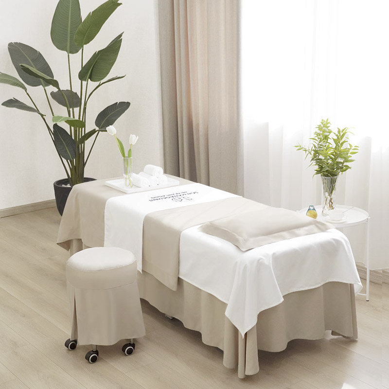 Beauty Bed Cover Four Sets Light Extravaganza Superior Beauty Salon Cream Wind All Season Universal of Customizable Logo-Taobao