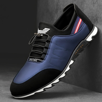 Red Dragonfly Invan Leather Shoes Man 2021 Spring New Genuine Leather Breathable Casual Mens Shoes 100 Hitch Business Dad Shoes