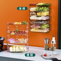 Preparation Dish Containing Kitchen Multifunction Admission Free Punch Home Hot Pot Vegetable Dish Multilayer Transparent Dish Tray Trays
