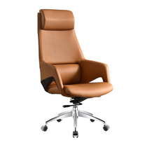 President Office Chair Boss Chair Light Luxury Leather Computer Chair Comfortable Sedentary Office Chair Business President Executive Chair