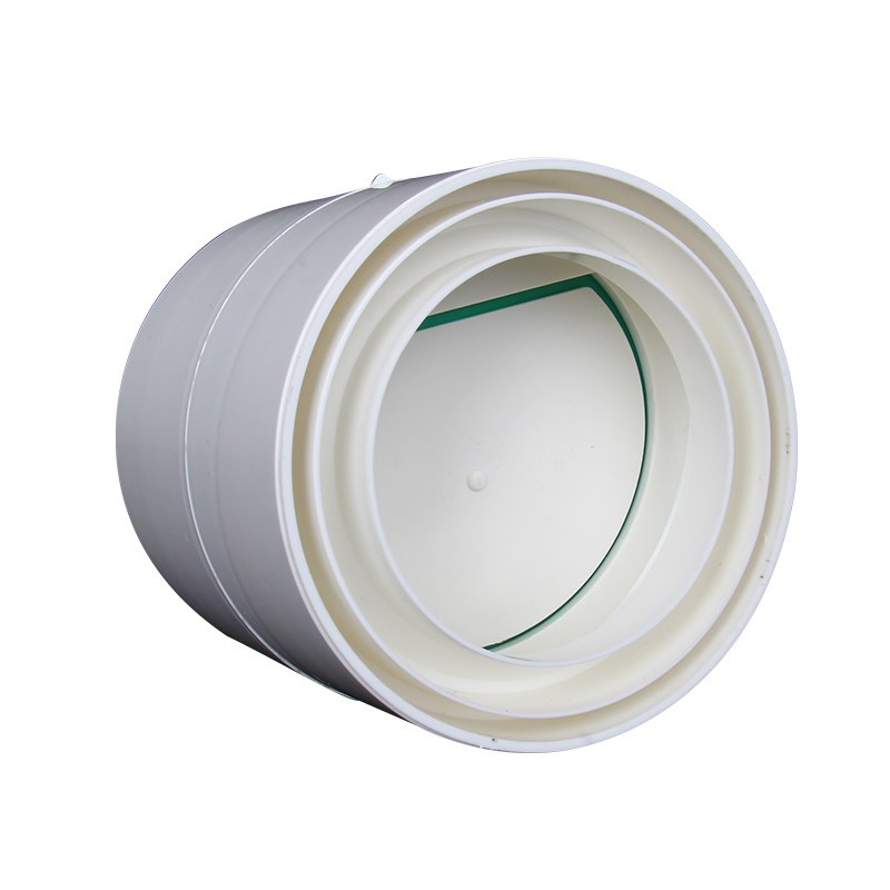 Household dressing room pipe 110pvc check valve fresh air exhaust check valve 75 pipe check valve exhaust fan